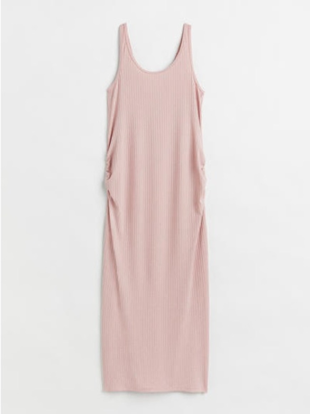 H&M MAMA Maternity Ribbed Jersey Dress - Blush Pink